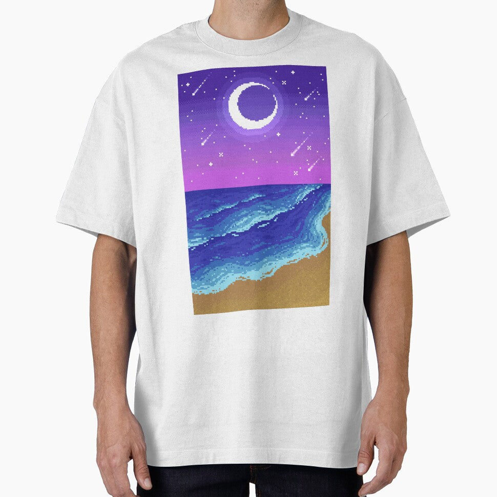 Starry Night on the Beach by MetallicWings15 T-Shirts, Hoodie, Sweatshirt | BlankRebels.com (Image 1)