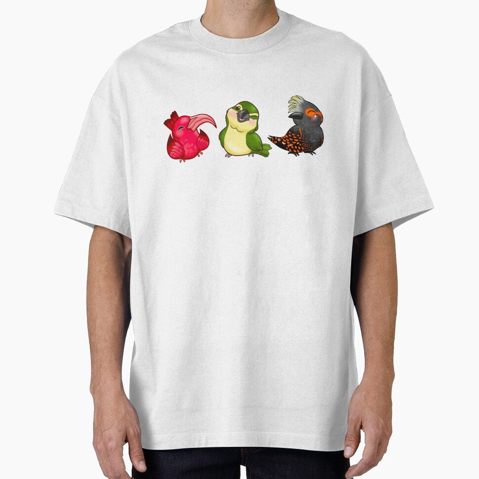 Native Hawaiian Birds - ‘I’iwi, Kiwikiu, ‘Akohekohe by peachycrossing T-Shirts, Hoodie, Sweatshirt (Image 1)