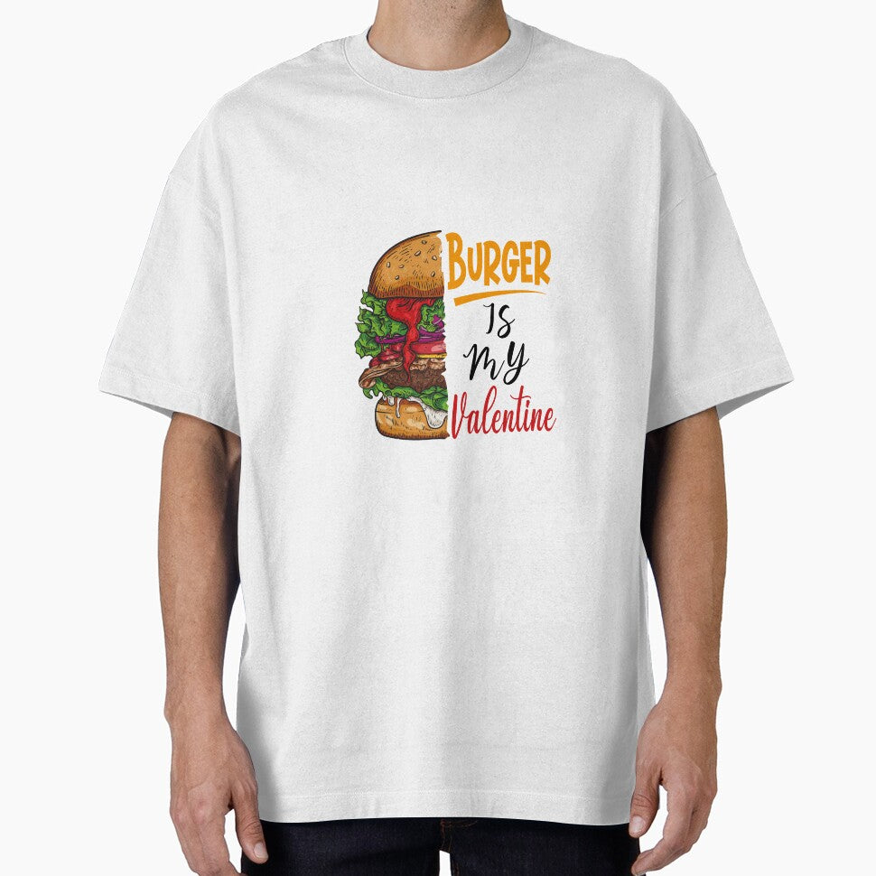 Burger is My Valentine Lover Valentines Day by Dzeery T-Shirts, Hoodie, Sweatshirt | BlankRebels.com (Image 1)