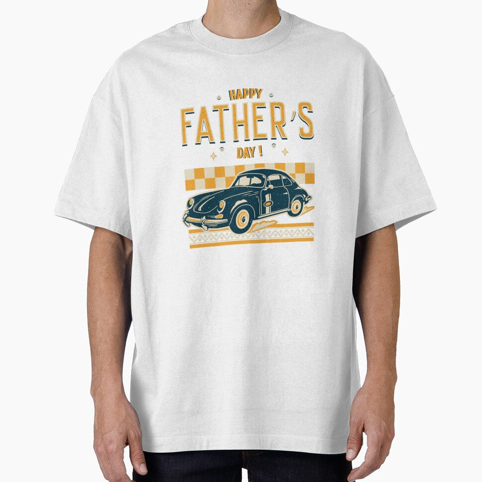 Classic car lover father | Father’s day gift | Father’s day custom design gift for classic car loving father by... (Image 1)