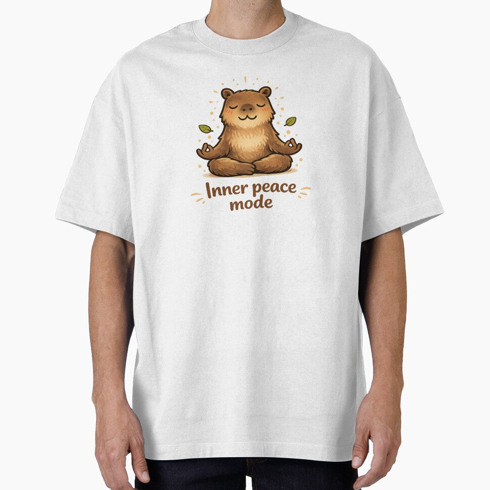 Inner Peace Mode – Cute Meditating Capybara Design by Vaqira T-Shirts, Hoodie, Sweatshirt | BlankRebels.com (Image 1)