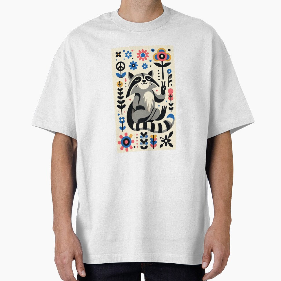 Hippie Raccoon by YuckUncky T-Shirts, Hoodie, Sweatshirt | BlankRebels.com (Image 1)
