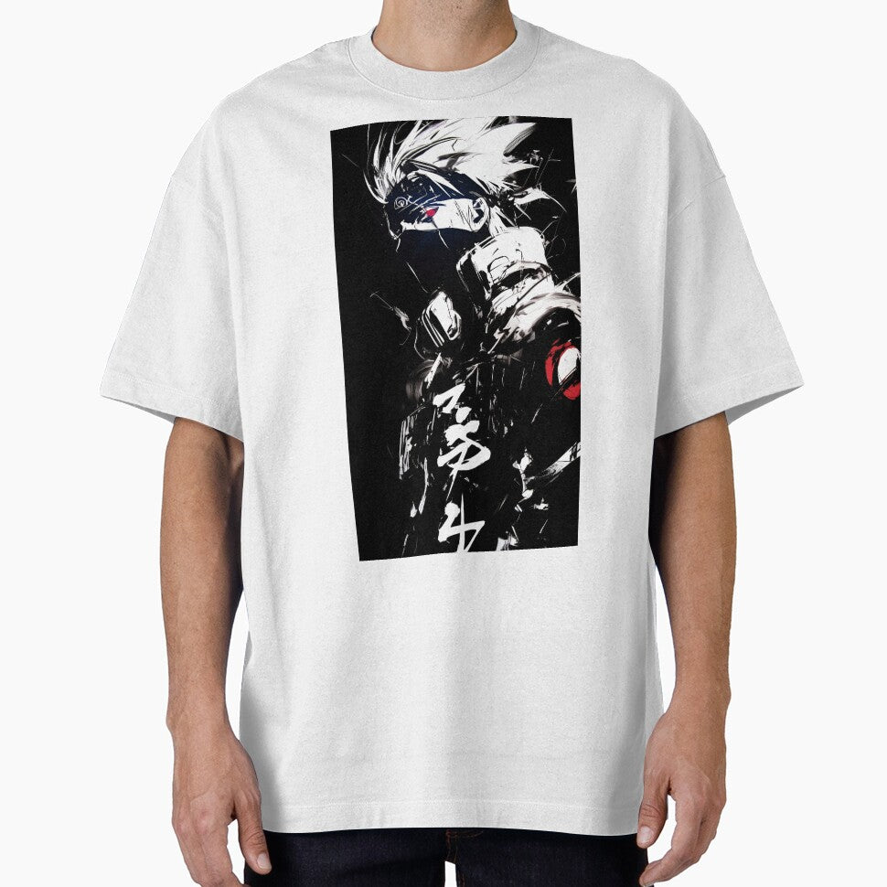 Kakashi hatake- Masked Ninja Warrior – Dark Anime Ink Style Shinobi Art by Dyan4 T-Shirts, Hoodie, Sweatshirt (Image 1)