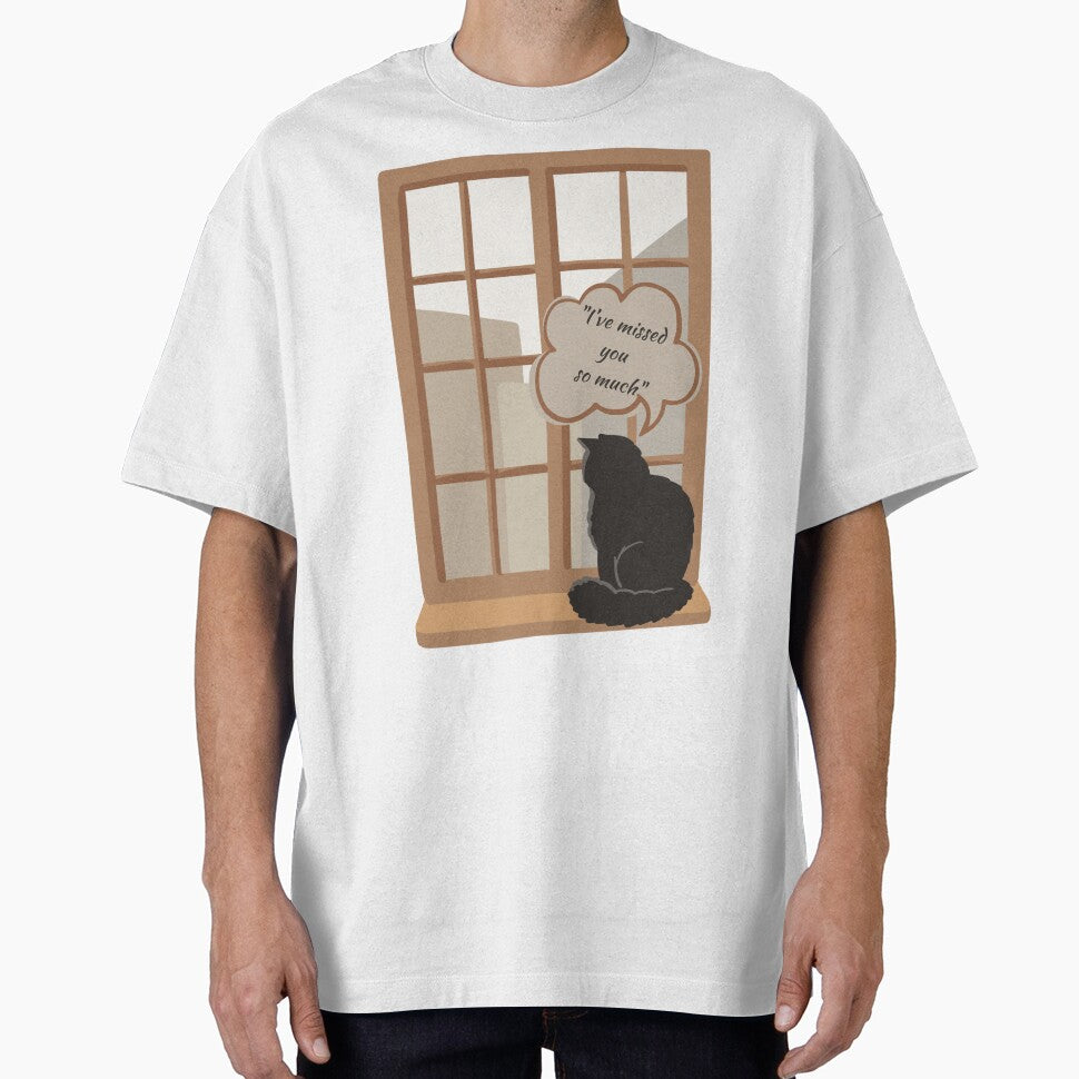 Cat, Window and Longing by TolgaSal T-Shirts, Hoodie, Sweatshirt | BlankRebels.com (Image 1)