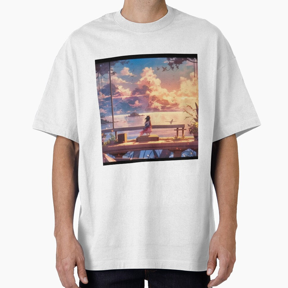 Futuristic Vacation Scene by stevepmp T-Shirts, Hoodie, Sweatshirt | BlankRebels.com (Image 1)