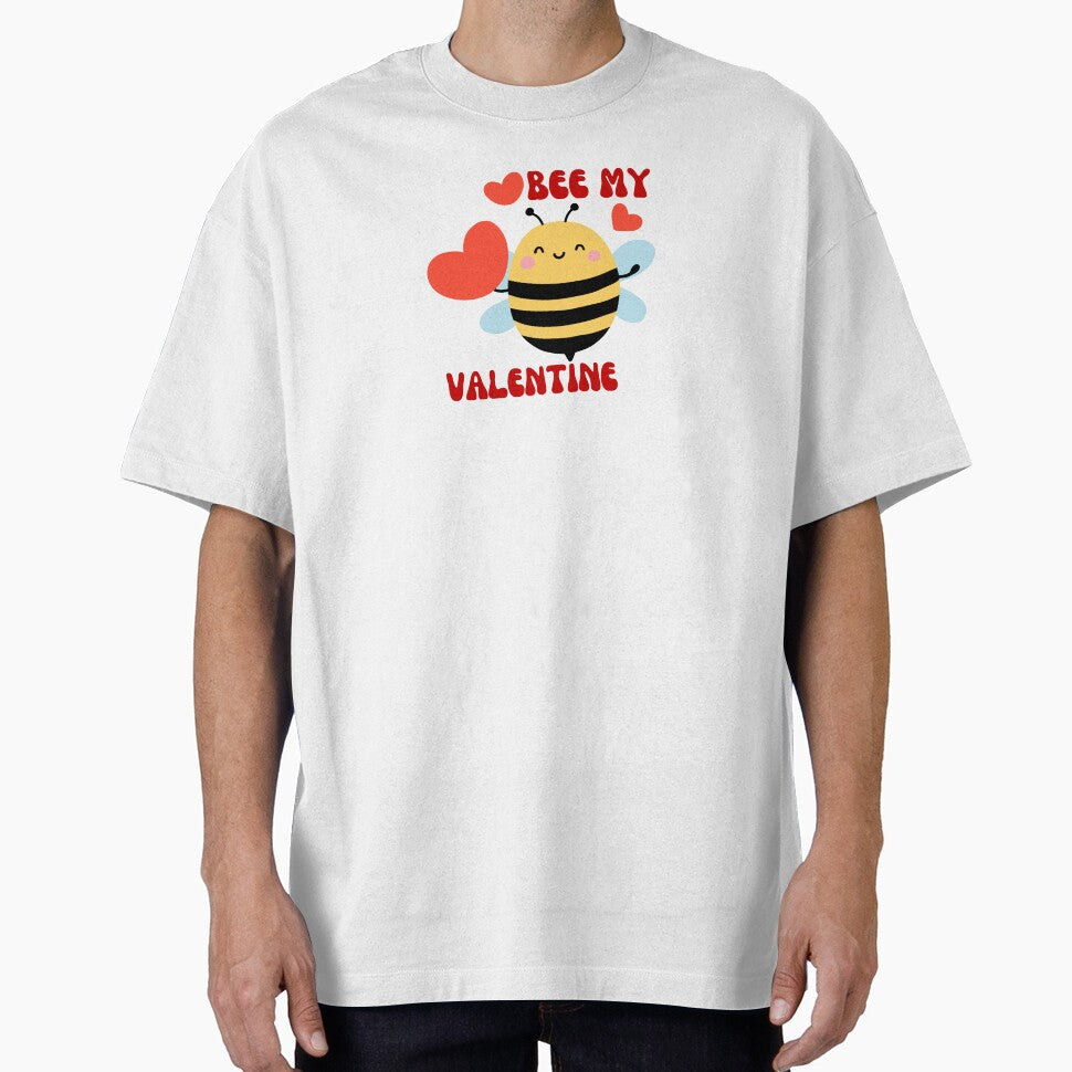 Valentine bee that has a lot of hearts to give, so it survives until next valentine. by Hope-it-fits T-Shirts,... (Image 1)