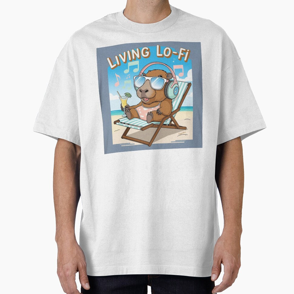 Beachside Capy by All Creative Designer T-Shirts, Hoodie, Sweatshirt | BlankRebels.com (Image 1)