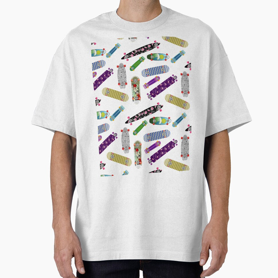 Skateboard Pattern by ekpatterns T-Shirts, Hoodie, Sweatshirt | BlankRebels.com (Image 1)