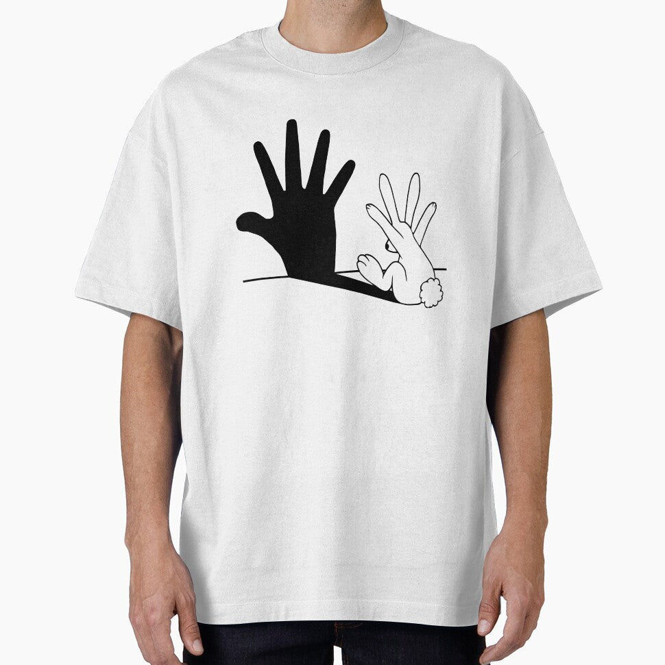 Rabbit Hand Shadow by mobiiart T-Shirts, Hoodie, Sweatshirt | BlankRebels.com (Image 1)