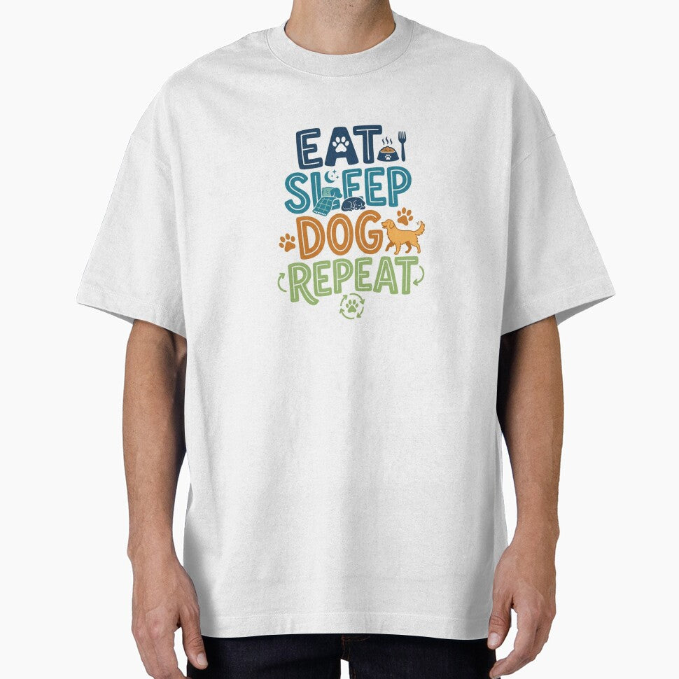 Eat Sleep Dog Repeat Funny Dog Lover by PawfectStickersCo