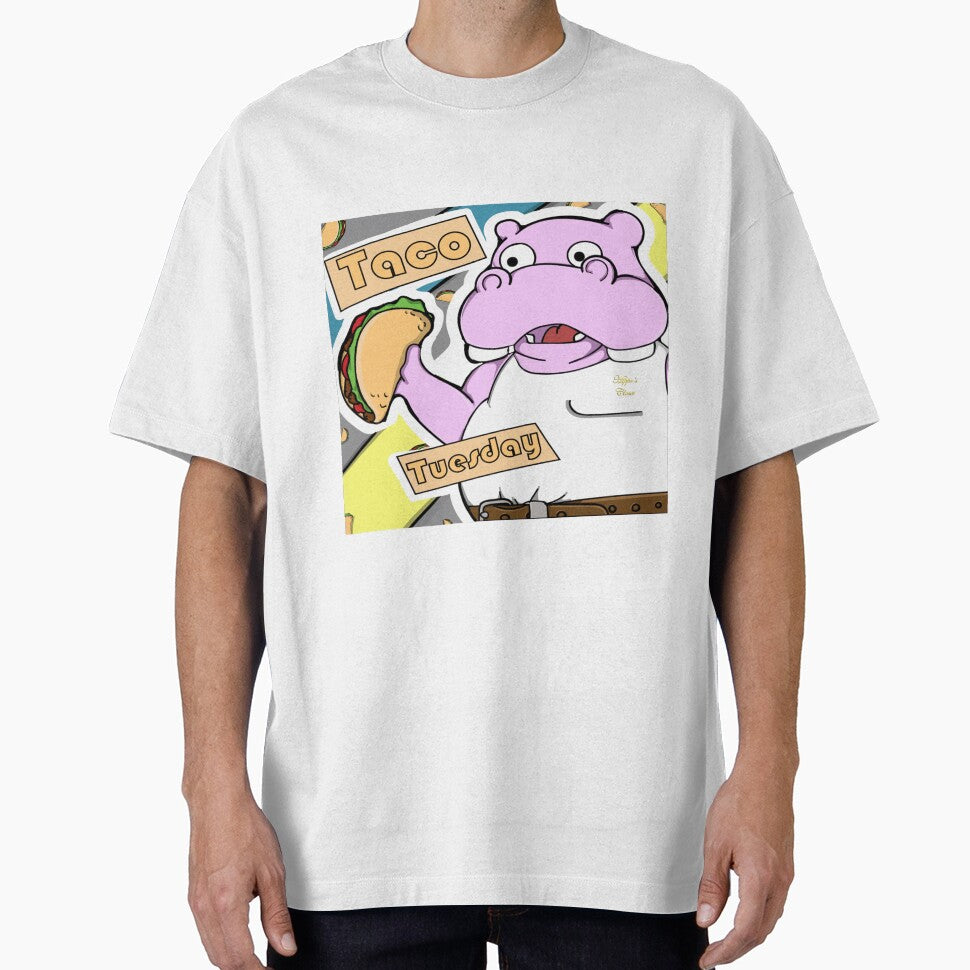 Taco Tuesday Hippo by HipposCloset T-Shirts, Hoodie, Sweatshirt | BlankRebels.com (Image 1)