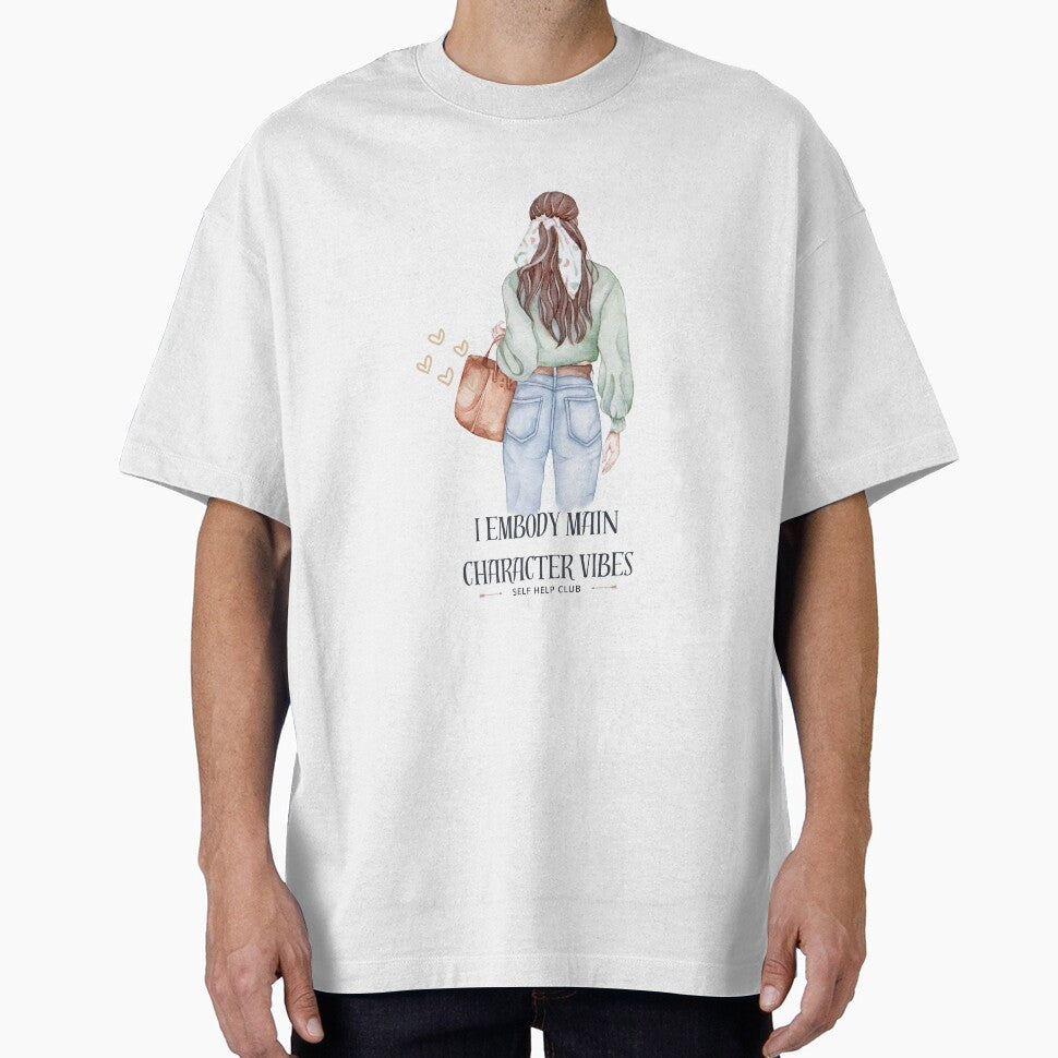 Main Character Vibes Self Help by Ruthsredbubble T-Shirts, Hoodie, Sweatshirt | BlankRebels.com (Image 1)