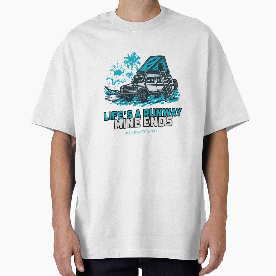 Life’s a Runway Mine Ends at a Camping Style Tent by Blueiish T-Shirts, Hoodie, Sweatshirt | BlankRebels.com (Image 1)