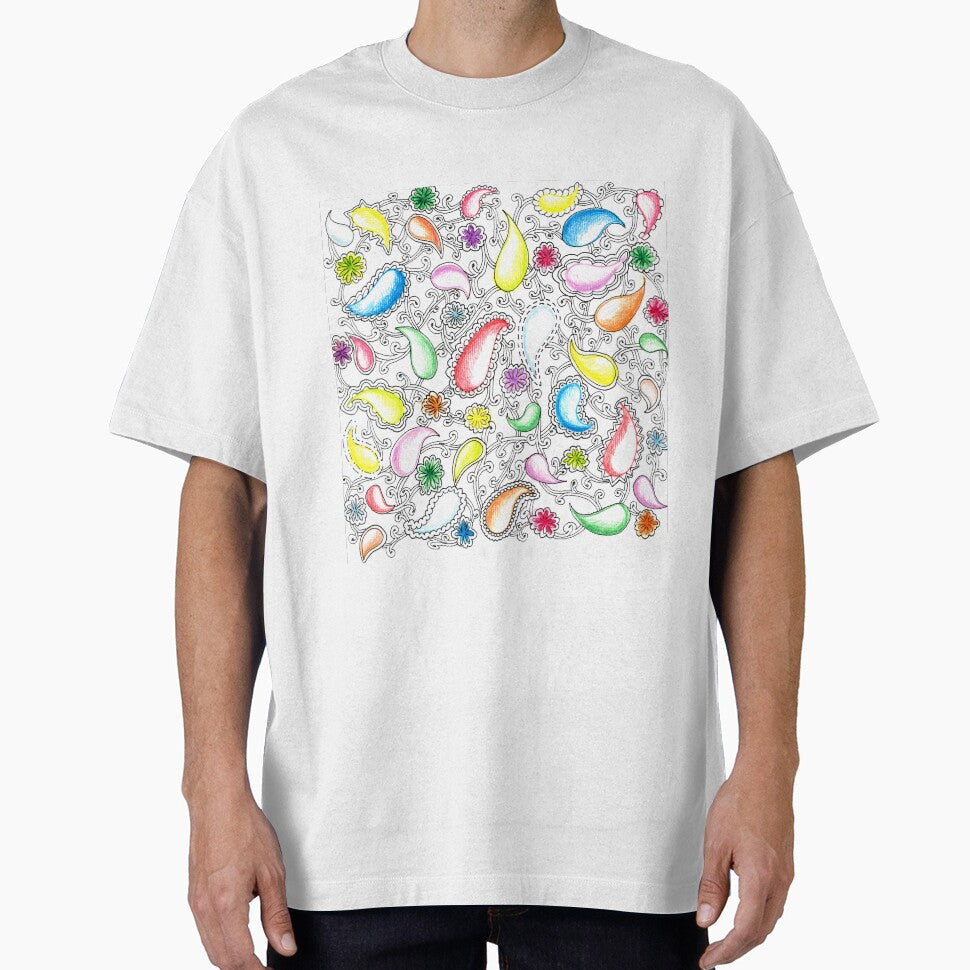 Painted Paisley and Whimsical Flowers by Quidama T-Shirts, Hoodie, Sweatshirt | BlankRebels.com (Image 1)