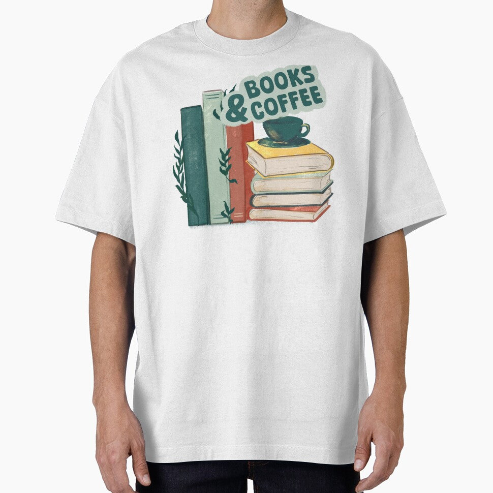 Books and coffee by Matoforma T-Shirts, Hoodie, Sweatshirt | BlankRebels.com (Image 1)