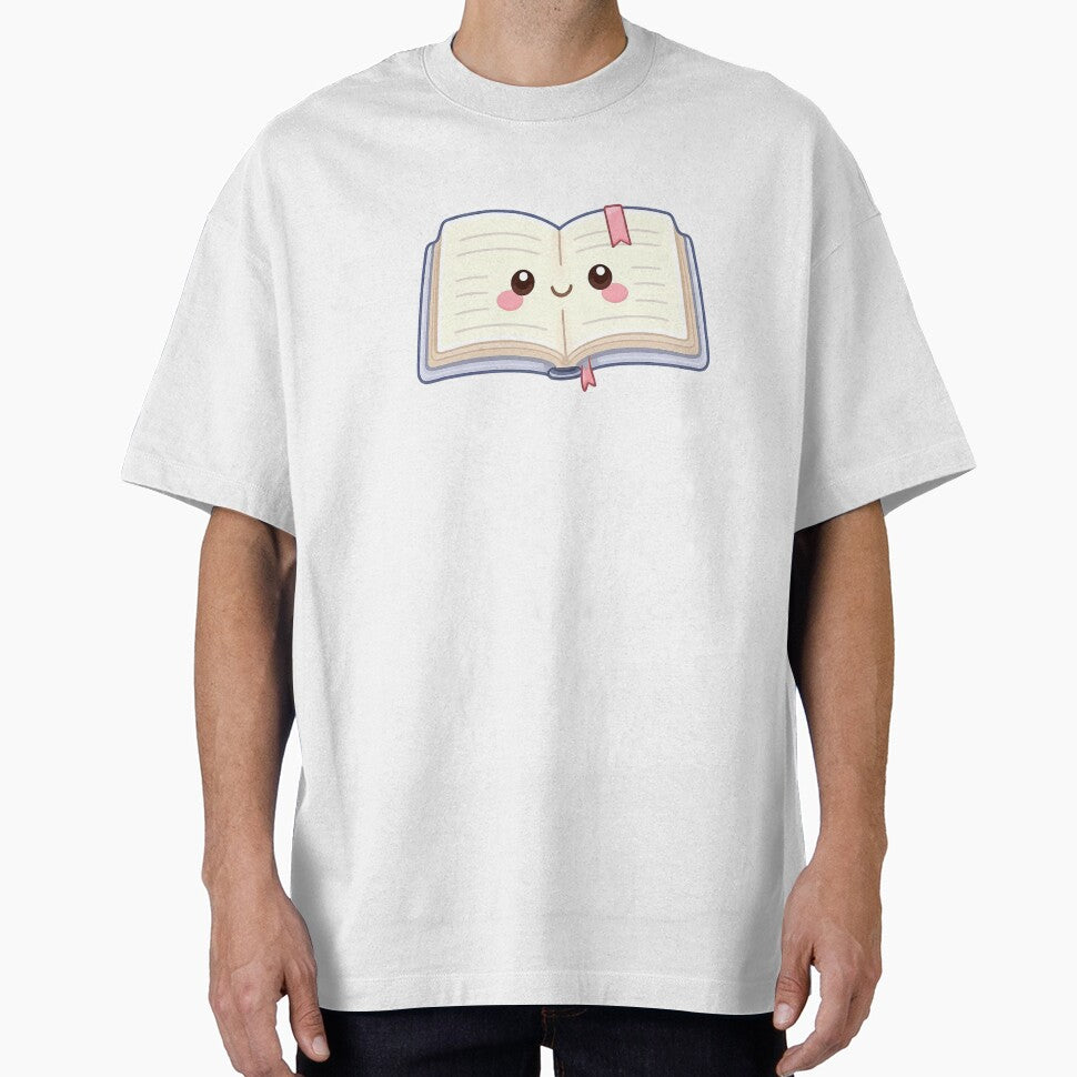 Kawaii Open Book Character Cute Reading Sticker by DesignEG T-Shirts, Hoodie, Sweatshirt | BlankRebels.com (Image 1)