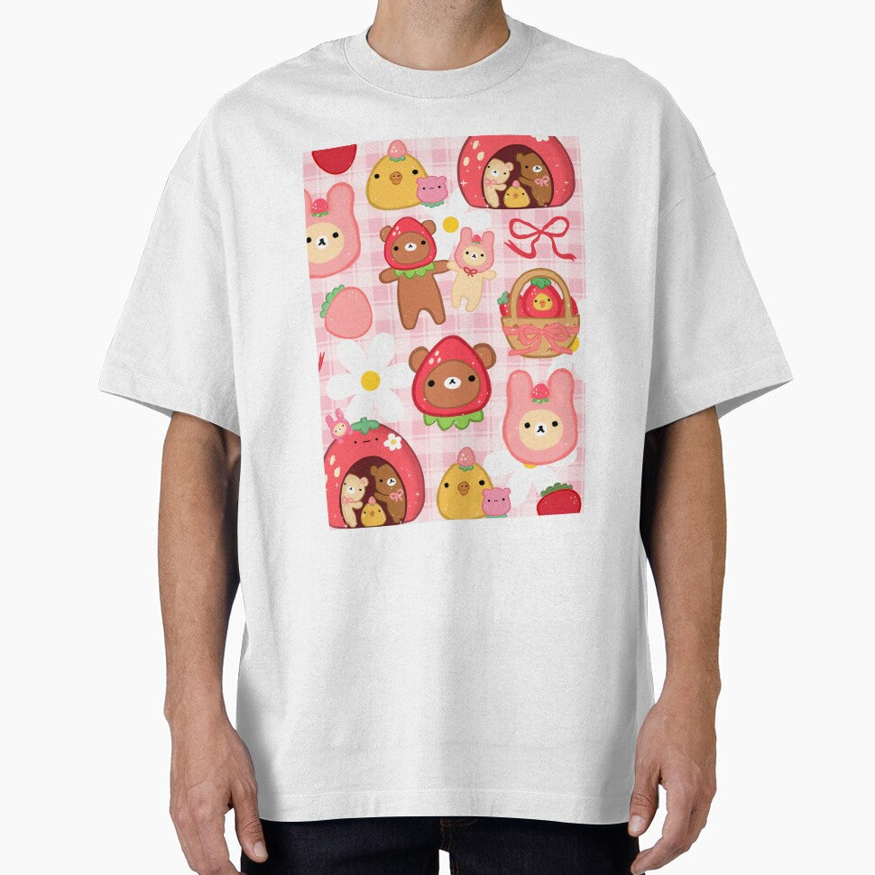 Kawaii Strawberry Bears by starbunnykawaii T-Shirts, Hoodie, Sweatshirt | BlankRebels.com (Image 1)