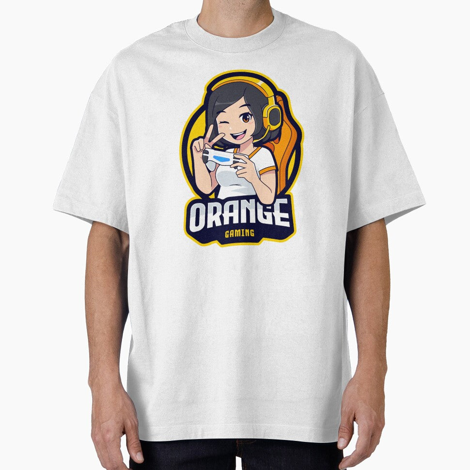 Gamer Girl Orange by Emil1993 T-Shirts, Hoodie, Sweatshirt | BlankRebels.com (Image 1)