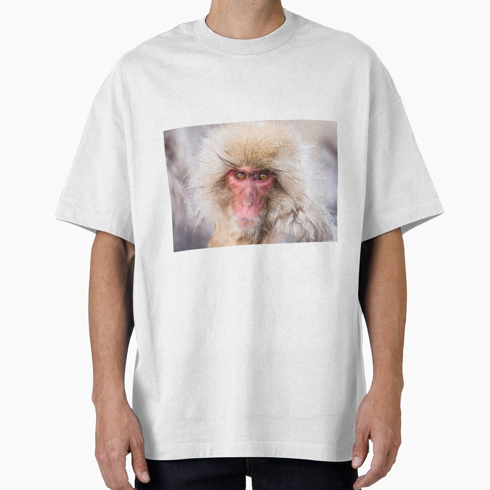 Wildlife Portrait - Snow Monkey (Japan) by Kellie Netherwood T-Shirts, Hoodie, Sweatshirt | BlankRebels.com (Image 1)