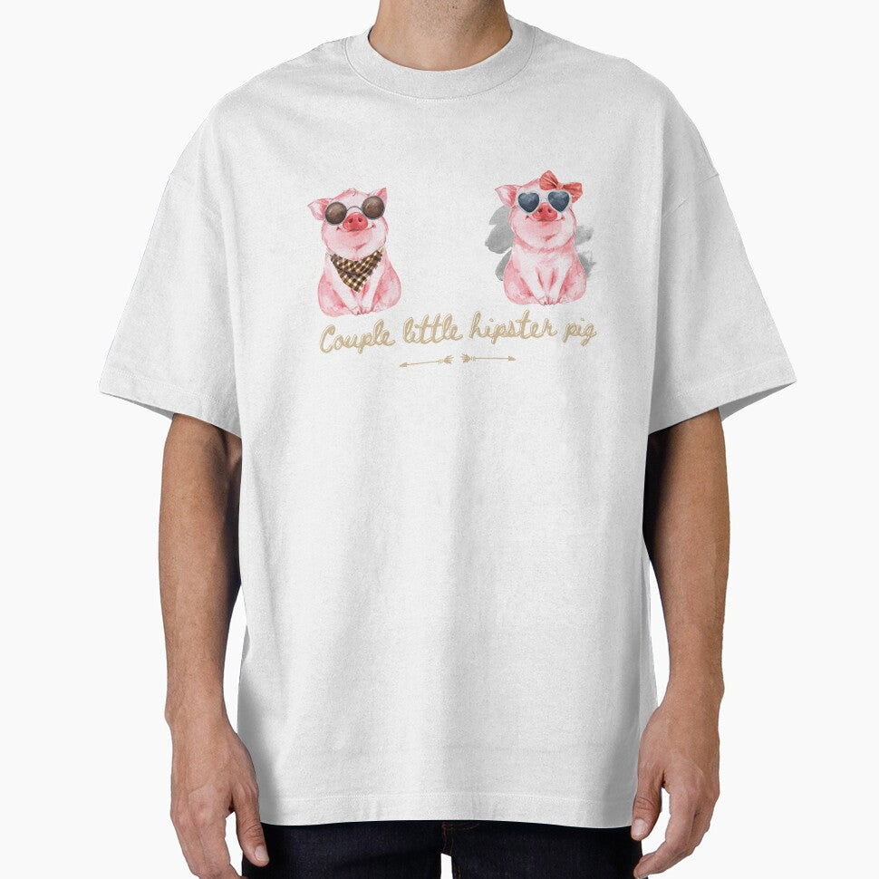 Couple little hipster pig by GalenoBuffet T-Shirts, Hoodie, Sweatshirt | BlankRebels.com (Image 1)