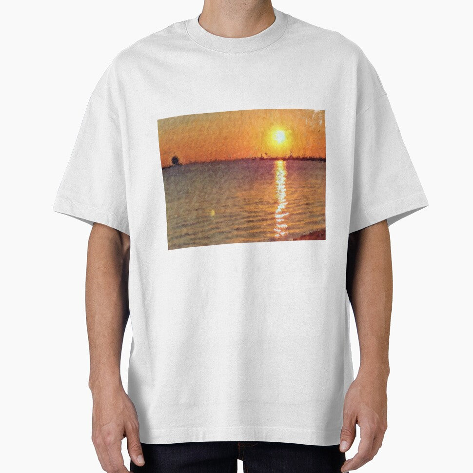 Impressionist Harbor Sunset by thechasbowie T-Shirts, Hoodie, Sweatshirt | BlankRebels.com (Image 1)