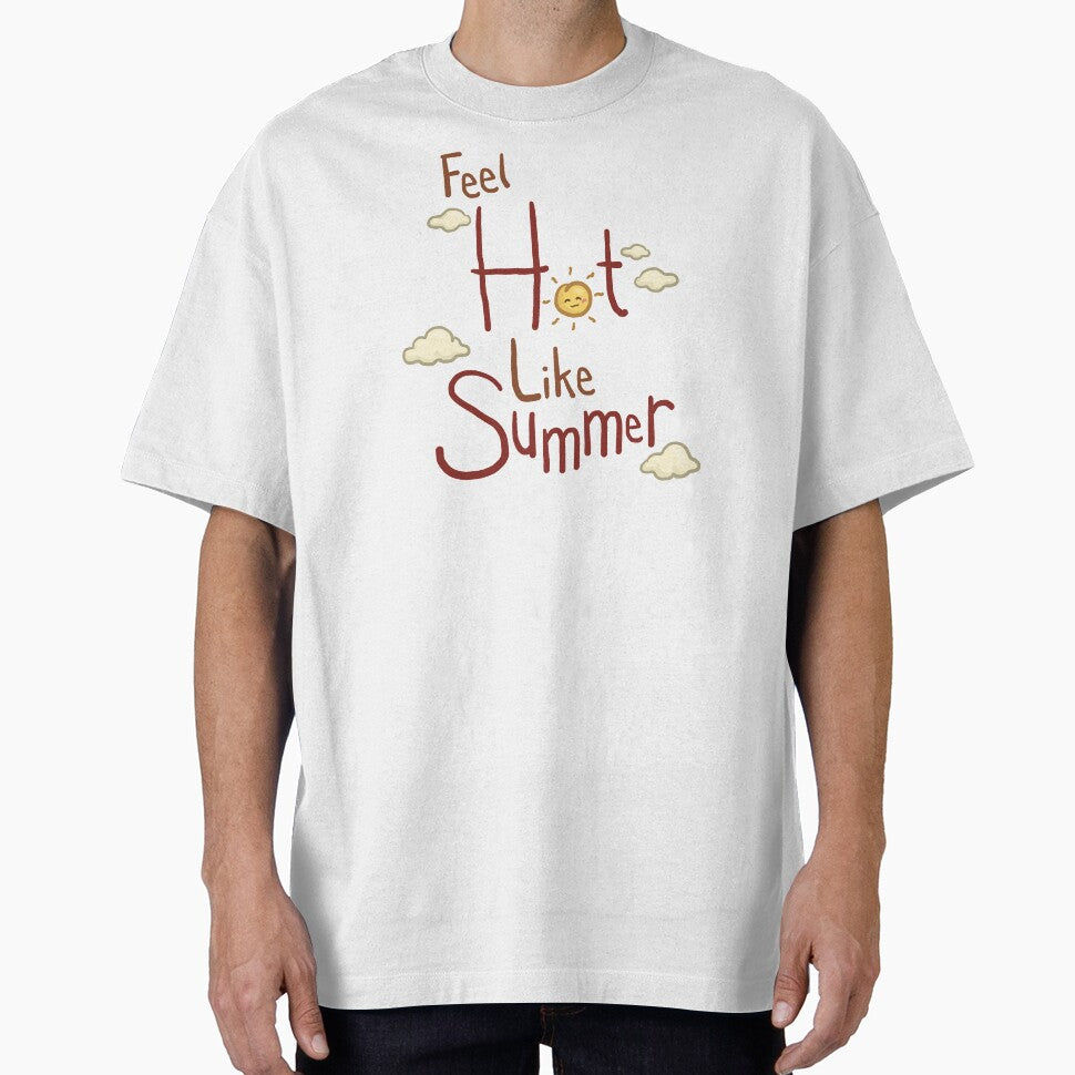 Feel Hot Like Summer Lettering Colorful Version by Khotekmei T-Shirts, Hoodie, Sweatshirt | BlankRebels.com (Image 1)