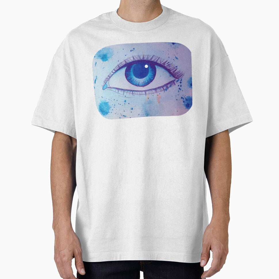 Big blue eye - watercolor painting. by Greitas T-Shirts, Hoodie, Sweatshirt | BlankRebels.com (Image 1)