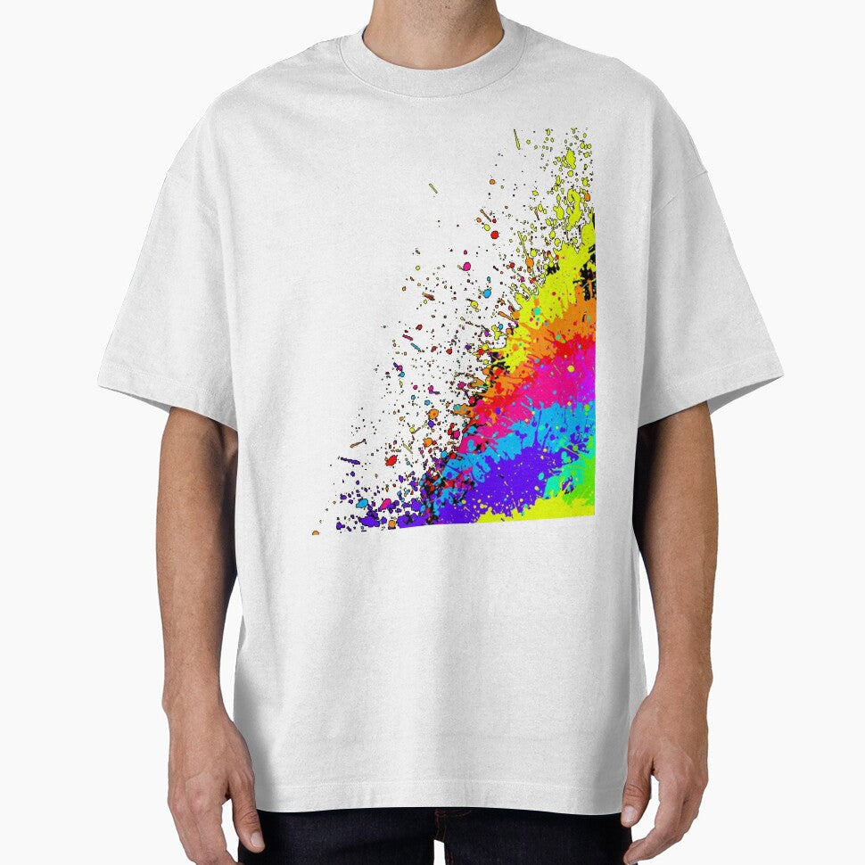 Grunge Paint Splat Rainbow by leen12 Art Designs Prints T-Shirts, Hoodie, Sweatshirt | BlankRebels.com (Image 1)