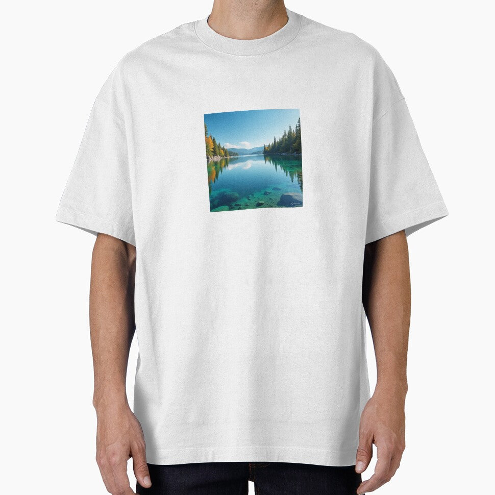Beautiful lake by Stickersshop04 T-Shirts, Hoodie, Sweatshirt | BlankRebels.com (Image 1)