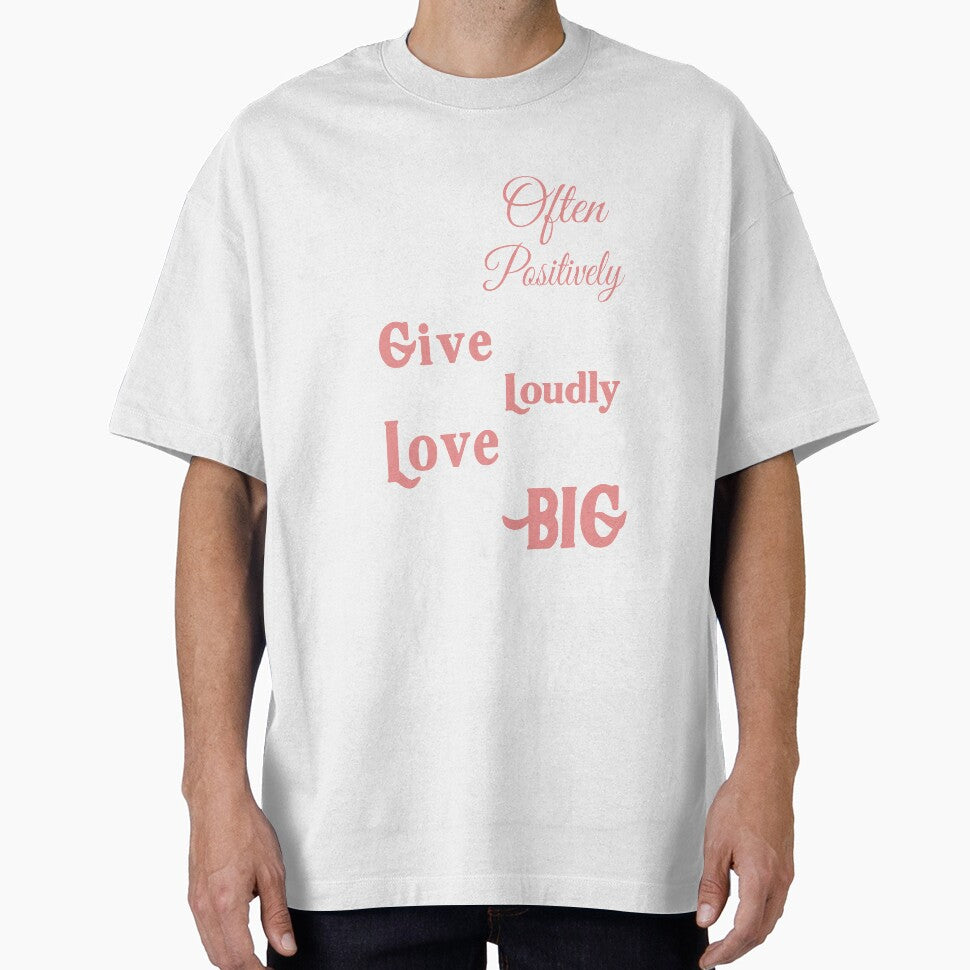Smile Often Think Positively Dream Big Inspirational Typography Quote Design by creativeideaz T-Shirts, Hoodie,... (Image 1)
