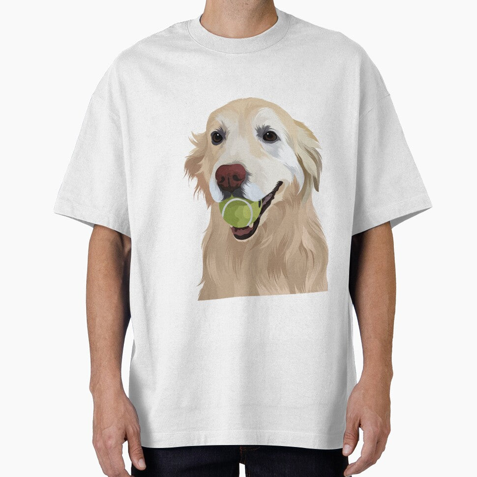 Golden Retriever dog bites the ball by Pasar Raya T-Shirts, Hoodie, Sweatshirt | BlankRebels.com (Image 1)