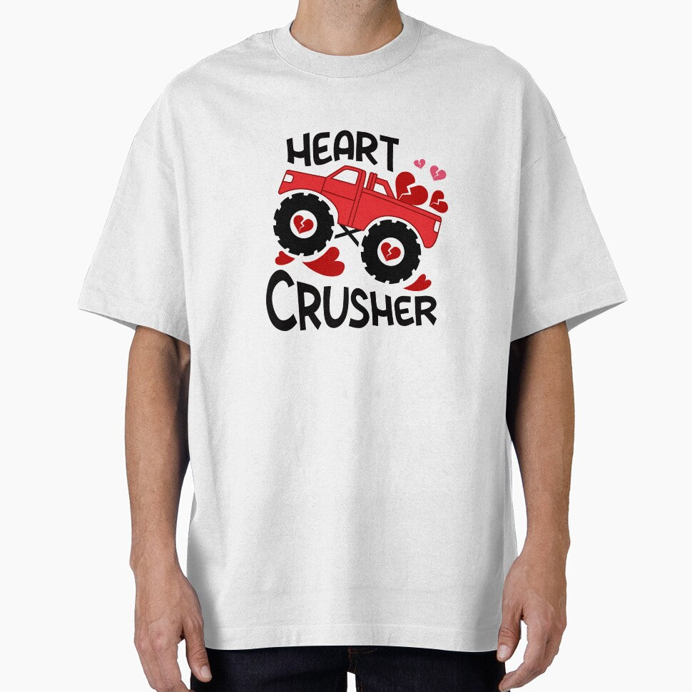 Heart Crusher, Boys Valentine Gift, Funny Kids Valentines, Monster Truck by Cristina Galerina T-Shirts, Hoodie,... (Image 1)