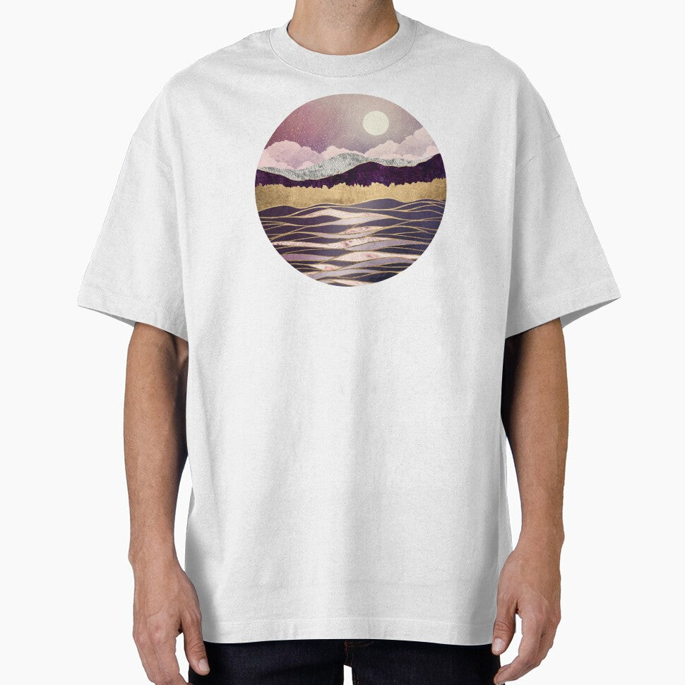 Lunar Waves by spacefrogdesign T-Shirts, Hoodie, Sweatshirt | BlankRebels.com (Image 1)