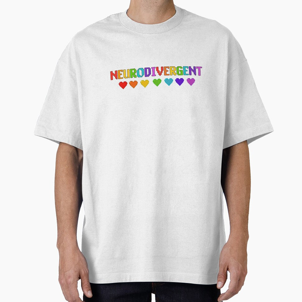 Pixelated Neurodivergent With Hearts by EWAutismLibrary