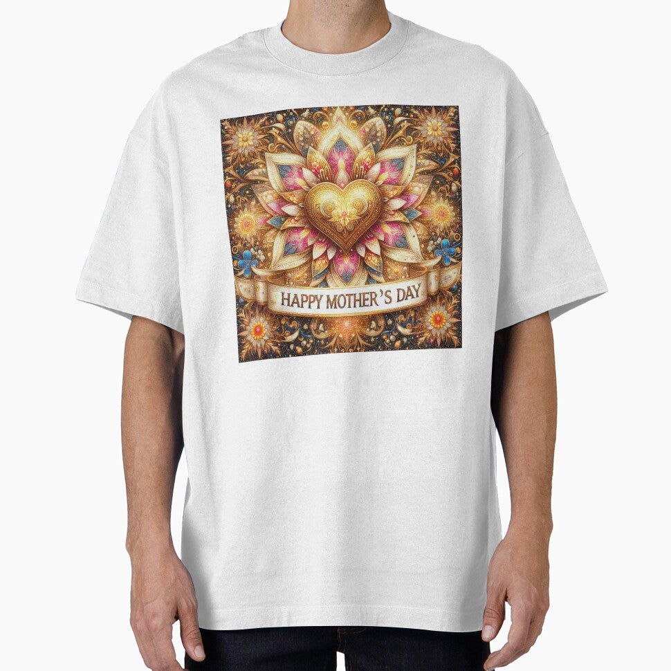 Golden Floral Heart for Mothers Day Gift ideas by Illuministique T-Shirts, Hoodie, Sweatshirt | BlankRebels.com (Image 1)