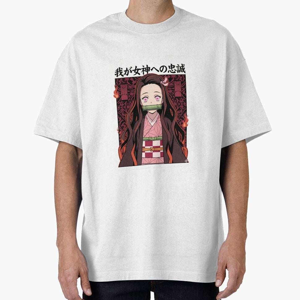 Nezuko Kamado – Loyalty to My Goddess Anime T-Shirt Art by Midnight Replay Hoodie, Sweatshirt | BlankRebels.com (Image 1)