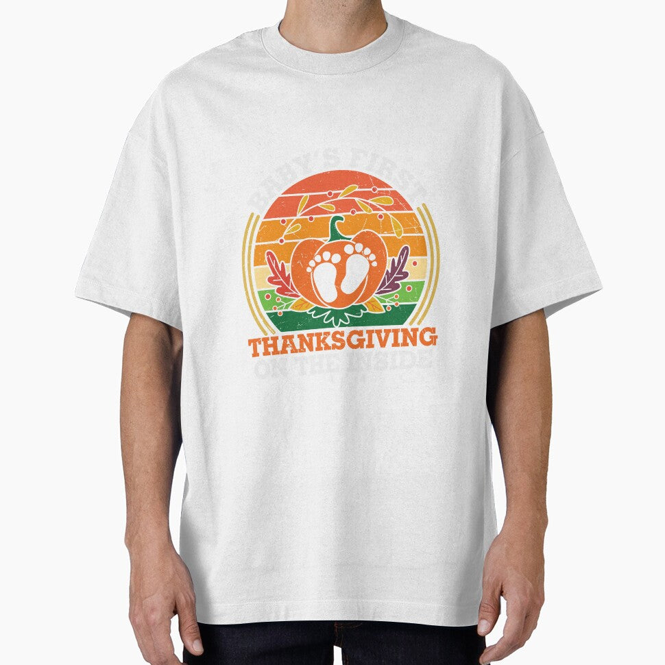 BABY`S FIRST THANKSGIVING 0N THE INSIDE by marie1919 T-Shirts, Hoodie, Sweatshirt | BlankRebels.com (Image 1)