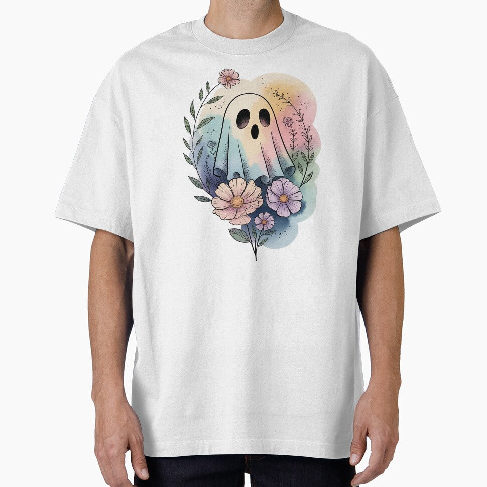 Ethereal Pastel Dream Ghost Tee Whimsical Watercolor Tattoo Shirt, Soft Cottagecore Aesthetic Top Unisex Tee,... (Image 1)