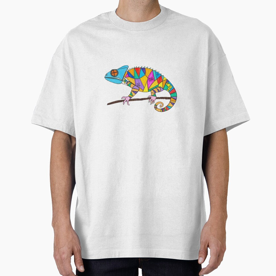Geometric Chameleon by RebelPaintBrush T-Shirts, Hoodie, Sweatshirt | BlankRebels.com (Image 1)