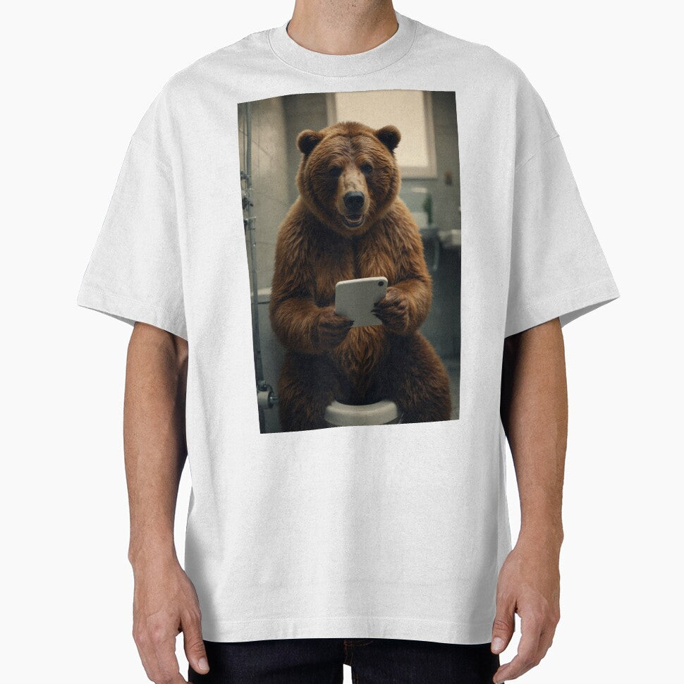 Funny Bear Toilet Smartphone T-Shirts, Hoodie, Sweatshirt