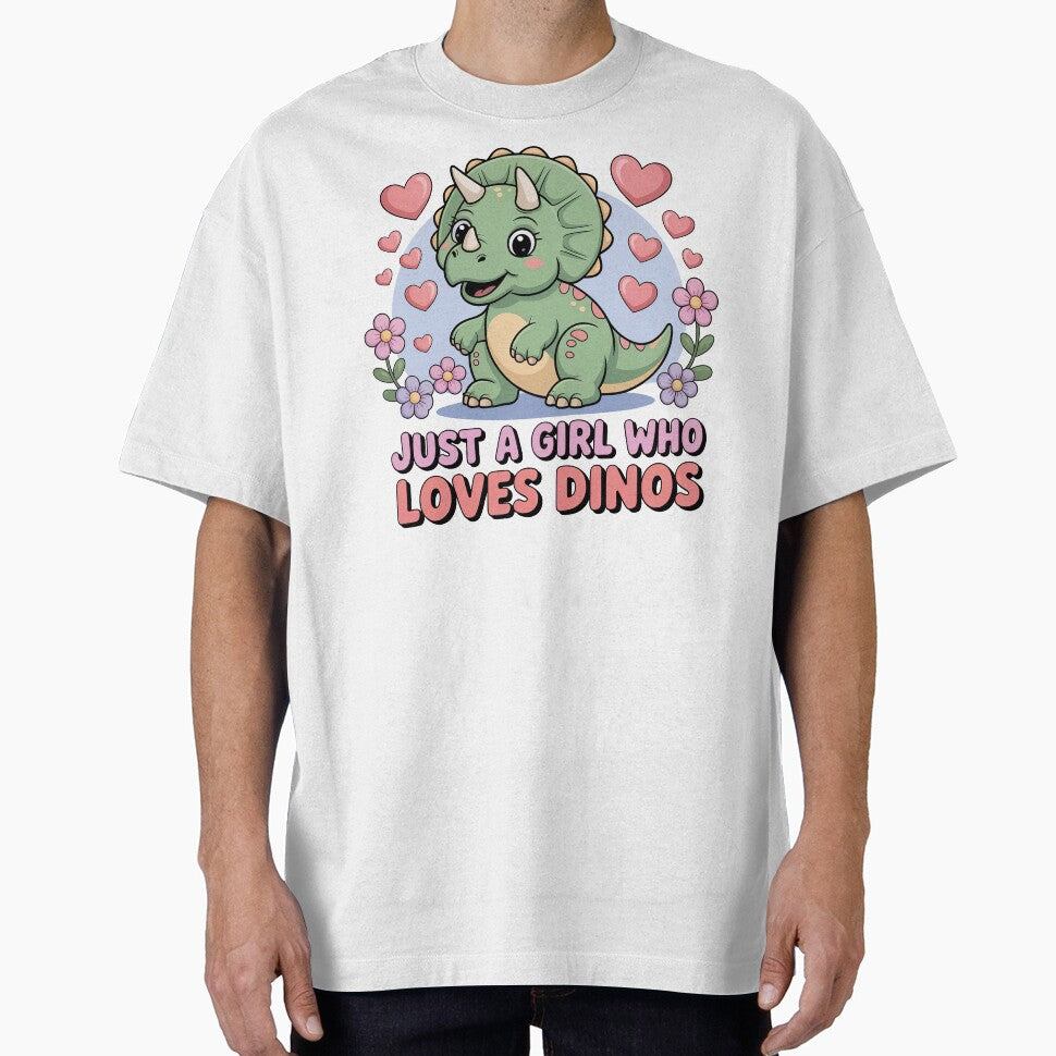 Cartoon Dinosaur, Just A Girl Who Loves Dinos by graphic-genie