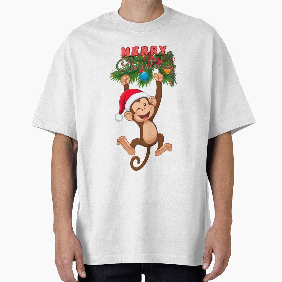 Hanging Monkey for Christmas by bubblevixen T-Shirts, Hoodie, Sweatshirt | BlankRebels.com (Image 1)
