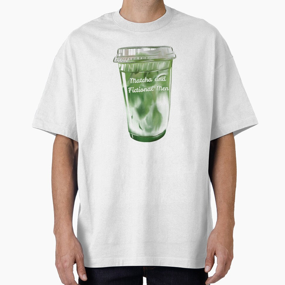 Matcha and Fictional Men – Bookish Sticker by moonboundpress T-Shirts, Hoodie, Sweatshirt | BlankRebels.com (Image 1)