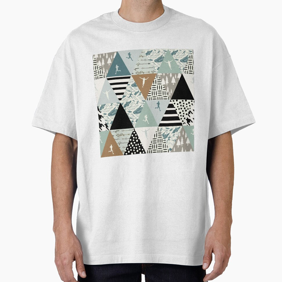 Triangles Pattern Running by MobertsonArt T-Shirts, Hoodie, Sweatshirt | BlankRebels.com (Image 1)