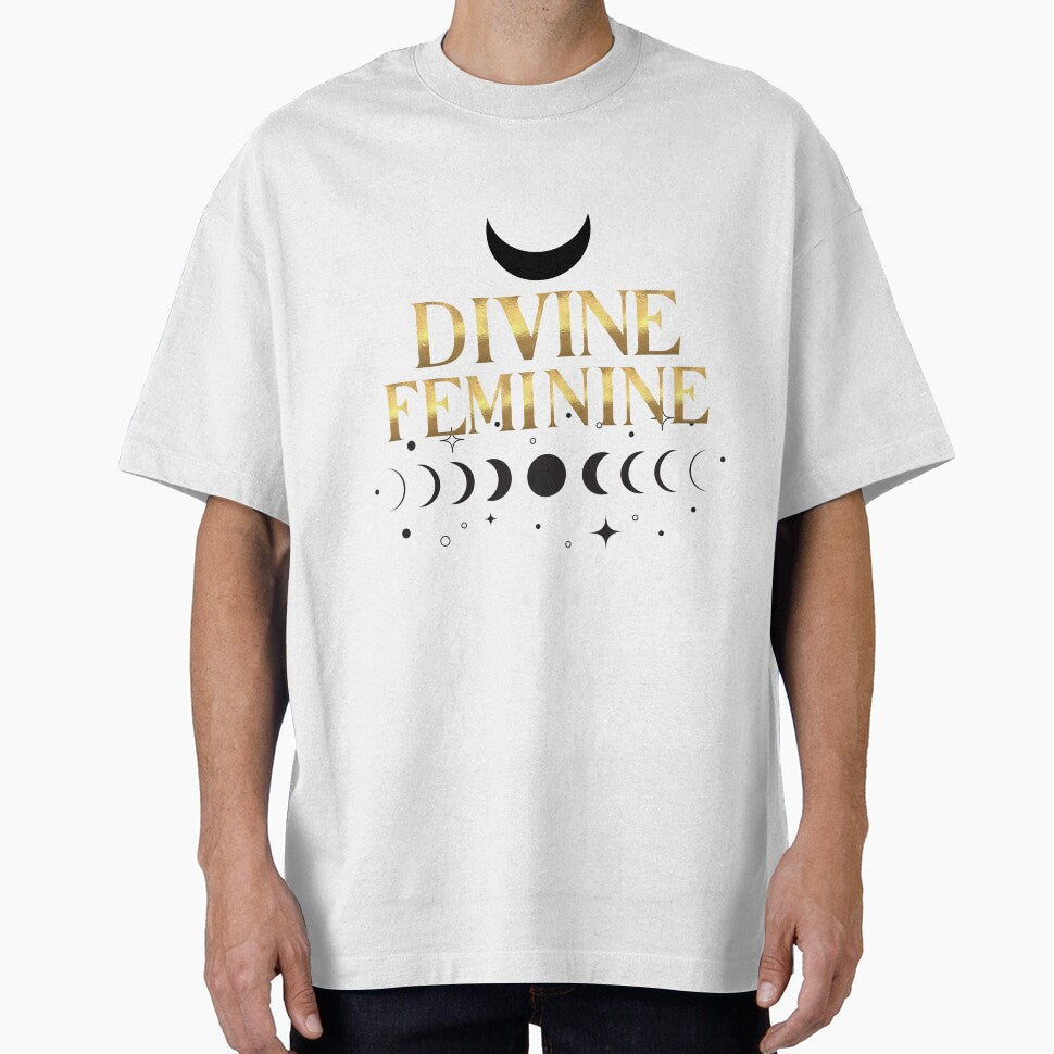 Divine Feminine – Golden Moon Phases Design | Golden Frequency by GoldenFrequency T-Shirts, Hoodie, Sweatshirt (Image 1)