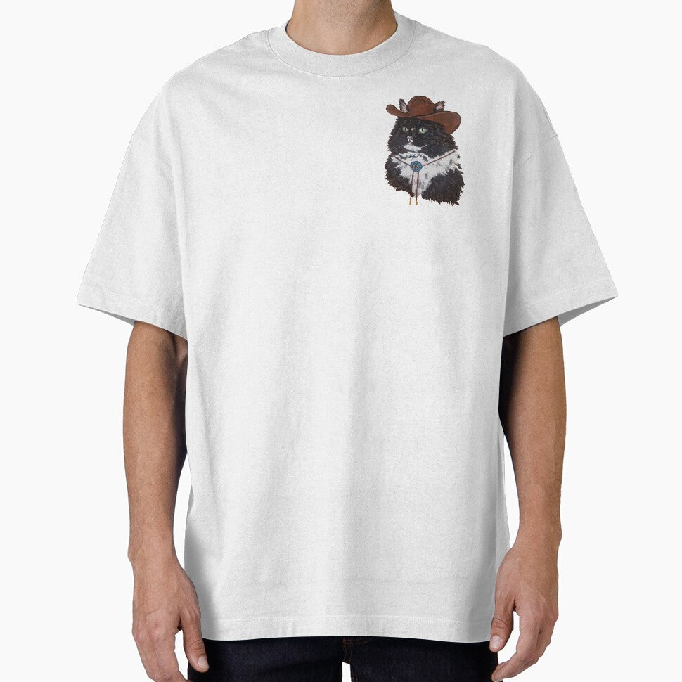 Tuxedo Cowboy Cat by optical-intruse T-Shirts, Hoodie, Sweatshirt | BlankRebels.com (Image 1)