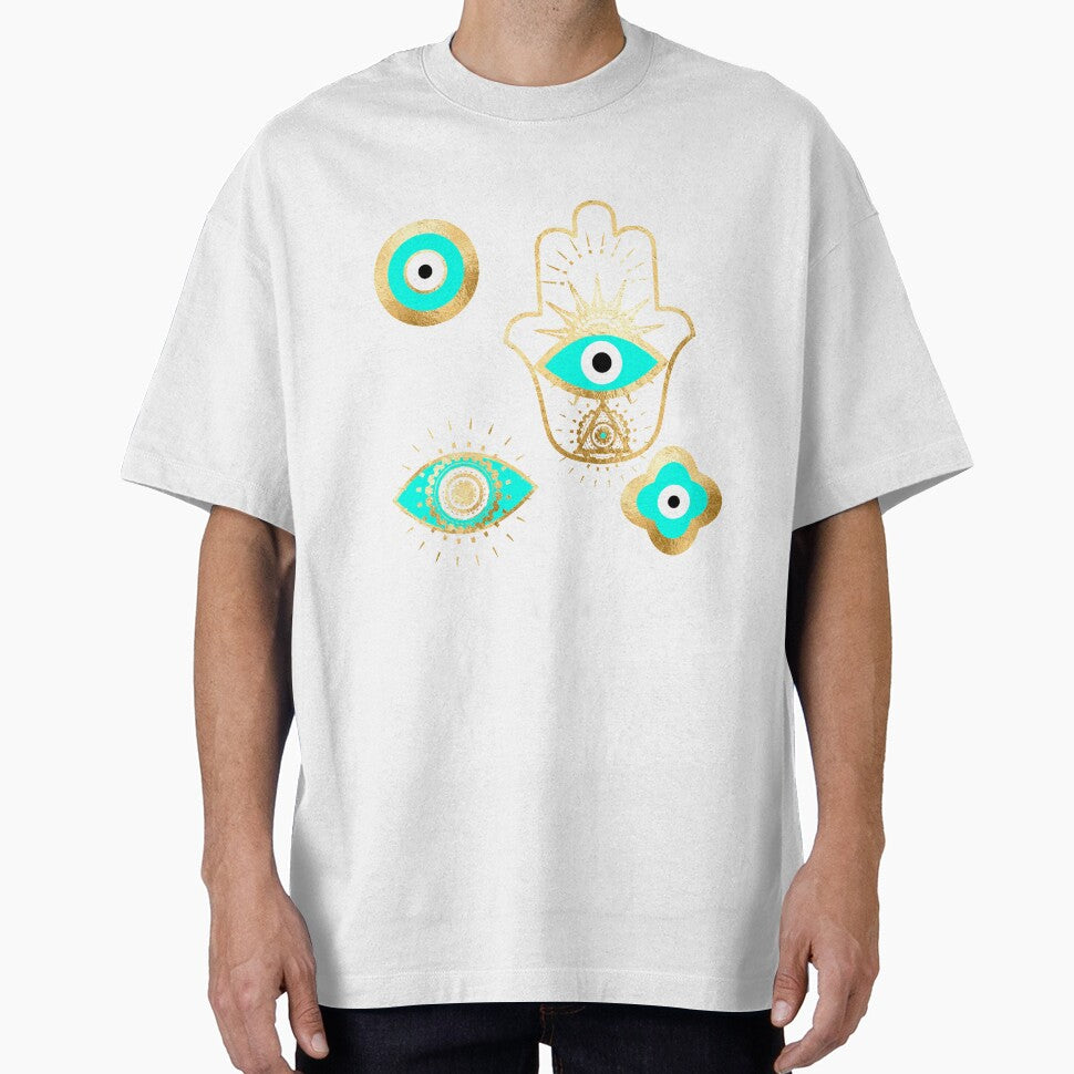 Evil Eye Hamsa Nazar Protection by silviasunflower T-Shirts, Hoodie, Sweatshirt | BlankRebels.com (Image 1)