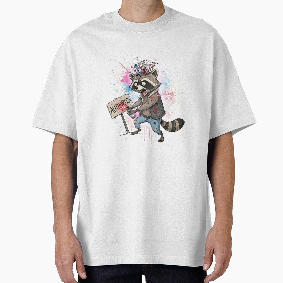 Raccoon Anarchy Trash Panda by Dowarha T-Shirts, Hoodie, Sweatshirt | BlankRebels.com (Image 1)
