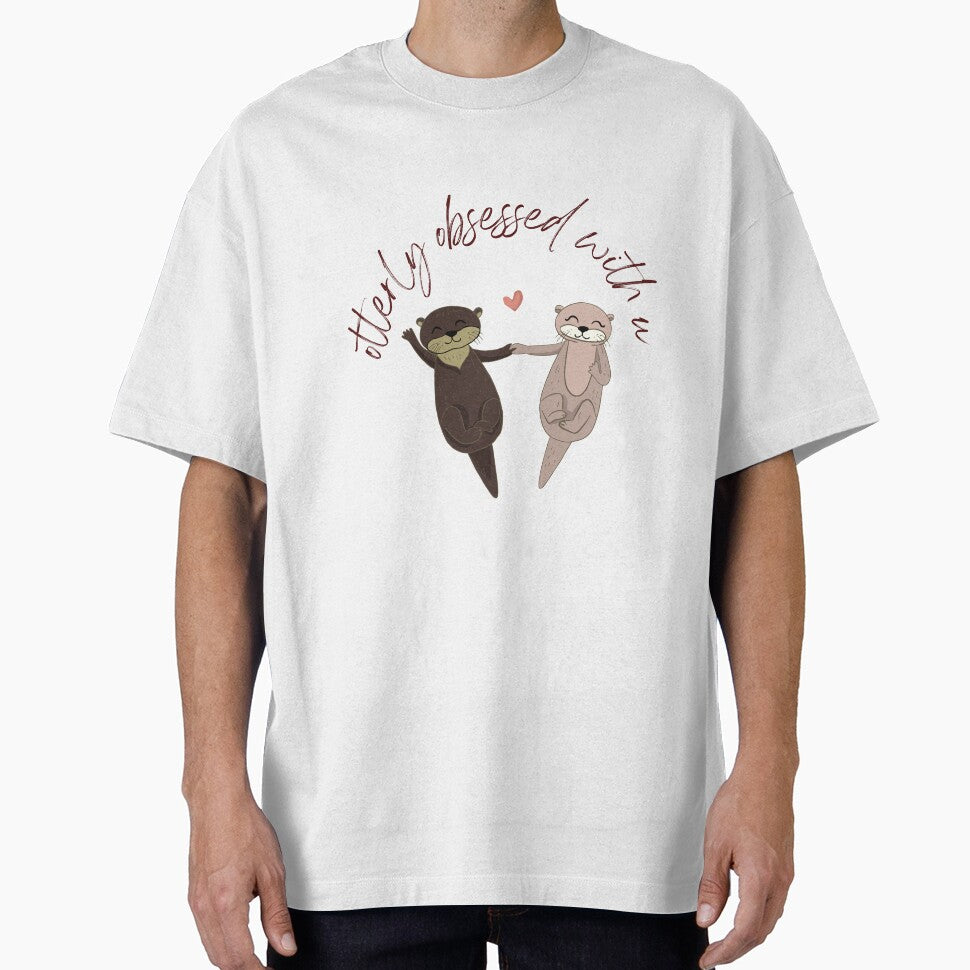 Otterly Obsessed With You- Valentine's Day Animal Puns and Gifts by designsbyreaia T-Shirts, Hoodie, Sweatshirt (Image 1)
