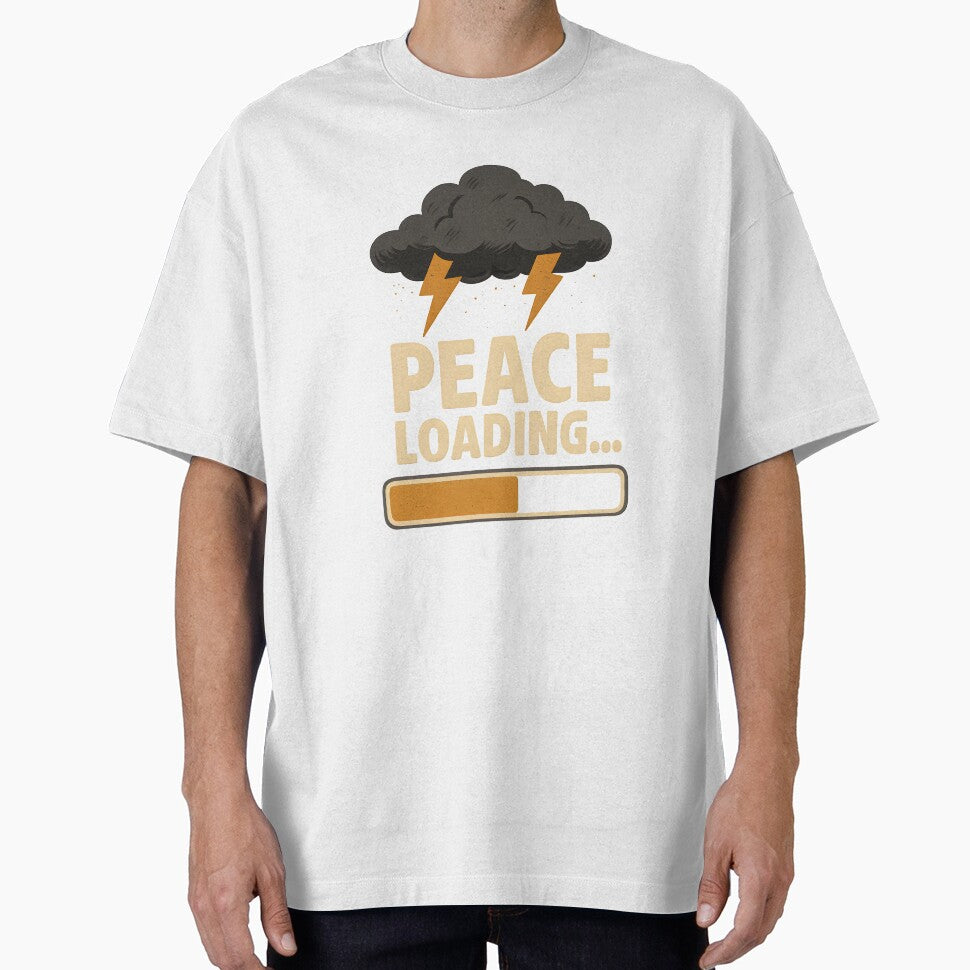Peace Loading… – Sarcastic Storm Chaos Quote Design by darkan1 T-Shirts, Hoodie, Sweatshirt | BlankRebels.com (Image 1)